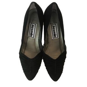 JASMINE BLACK SUEDE SHOES SIZE 7.5 B